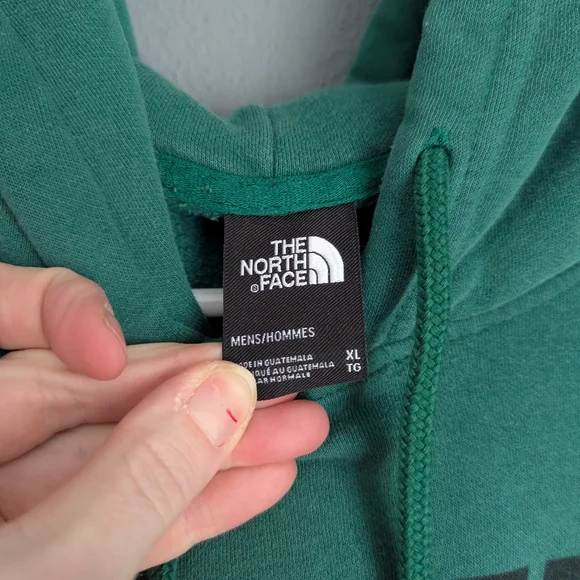 The North Face green And Black hooded men's sweatshirt size XL